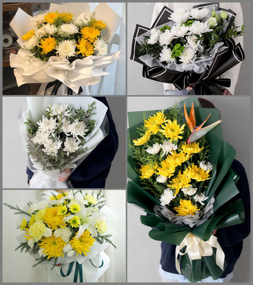 河北张家口下花园区白事花束代送
